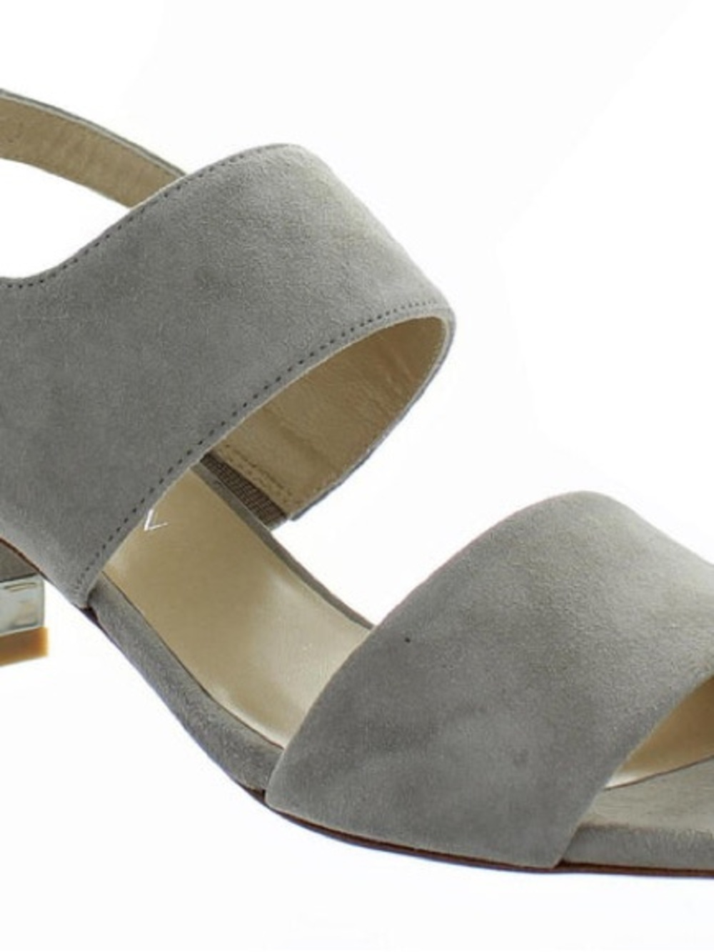 Stuart Weitzman Tan Suede Block Heel Sandal